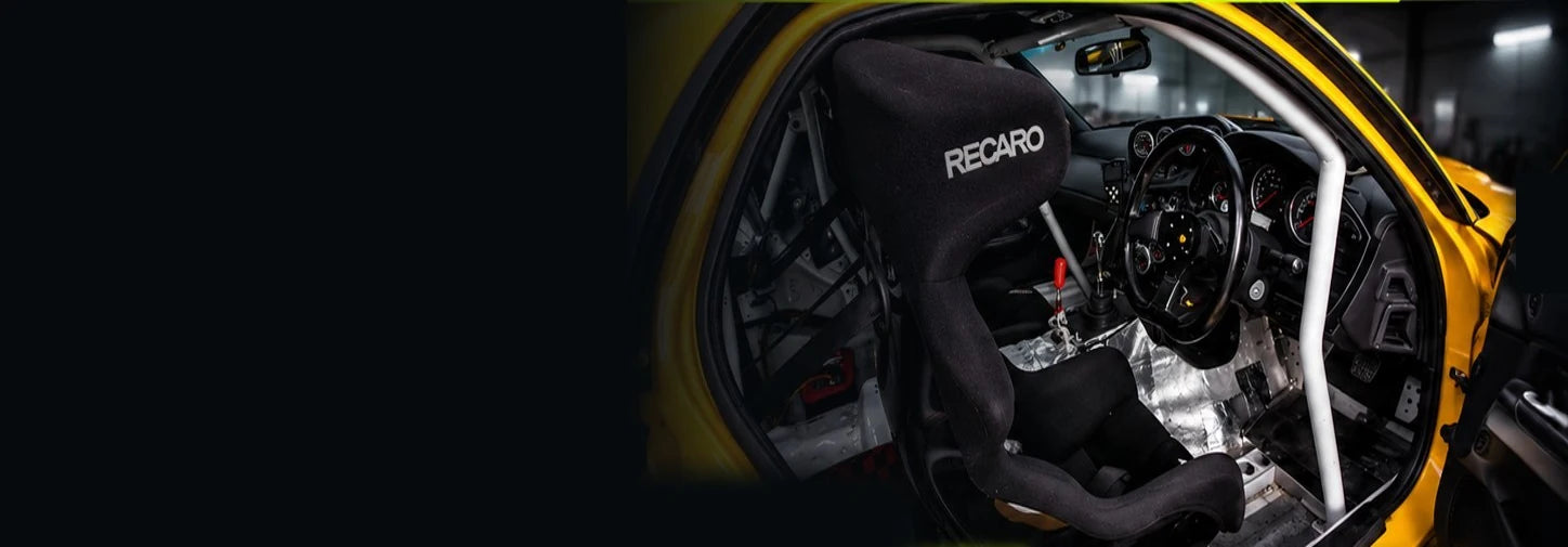 RX-7 racing cockpit with Recaro seat